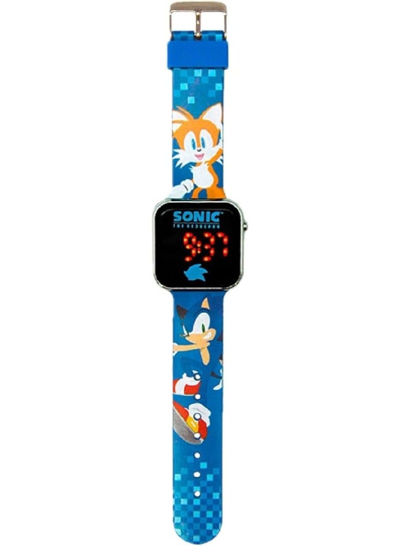 Sonic The Hedgehog 2 Blue LED Printed Boys Watch - SNC4198M - Image 2