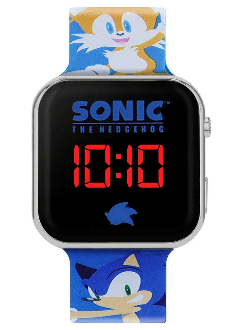 Sonic The Hedgehog 2 Blue LED Printed Boys Watch - SNC4198M - Image 1