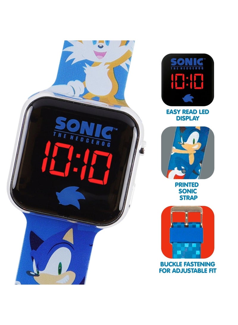 Sonic The Hedgehog 2 Blue LED Printed Boys Watch - SNC4198M - Image 3