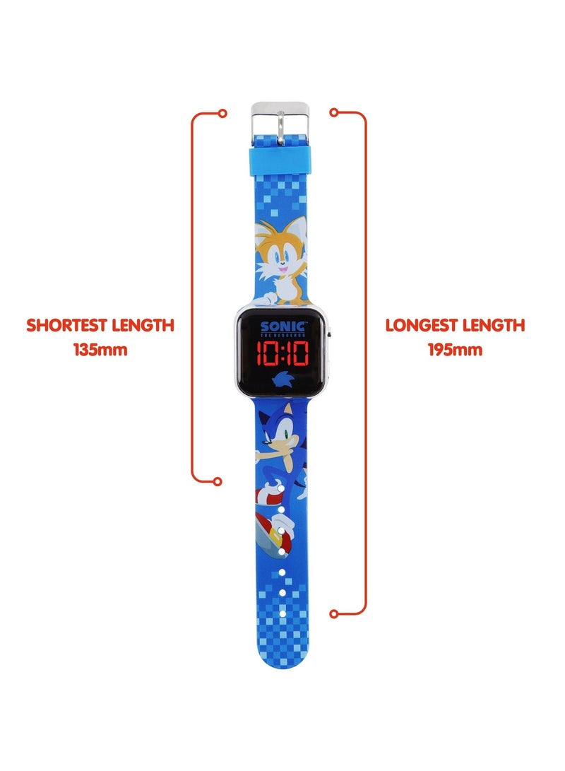 Sonic The Hedgehog 2 Blue LED Printed Boys Watch - SNC4198M - Image 4