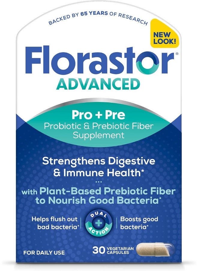 Florastor Select Gut Boost Daily Probiotic & Prebiotic Supplement For Women And Men - Image 1