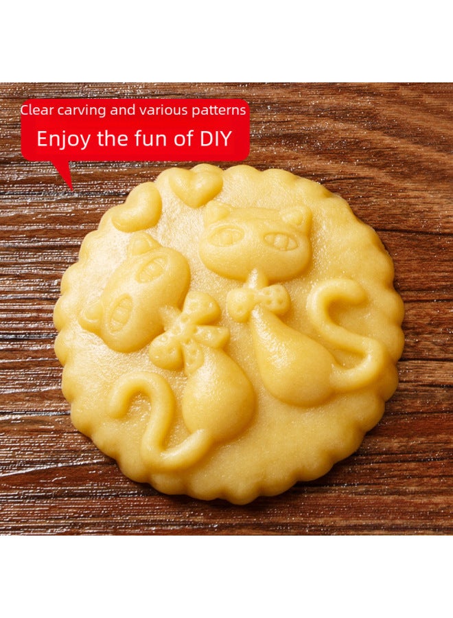 Daily Use Kitchen Utensils/biscuit Molds/heart-shaped Biscuit Molds-Color:Snowman With Square Hat 10*8*2cm-about 100g - Image 4