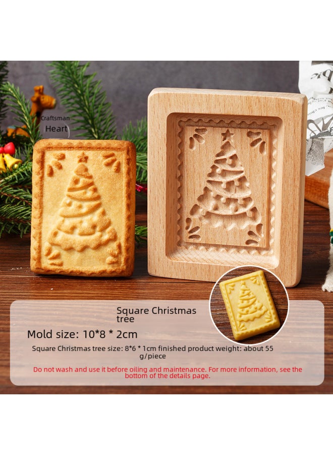 Daily Use Kitchen Utensils/biscuit Molds/heart-shaped Biscuit Molds-Color:Snowman With Square Hat 10*8*2cm-about 100g - Image 3