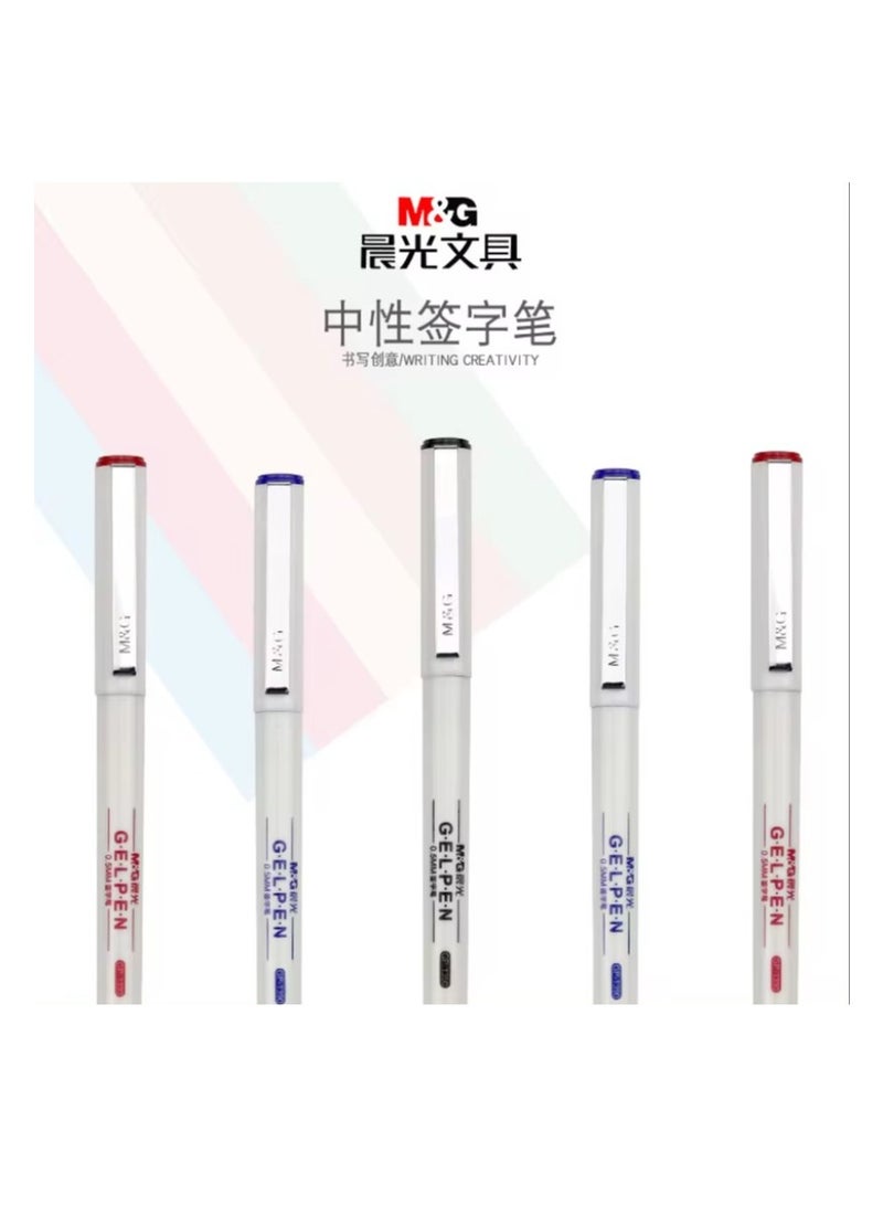 M&G M&G Chenguang White Grip Section Gel Pen Blue - 0.5mm - No:GP1390 - Image 2
