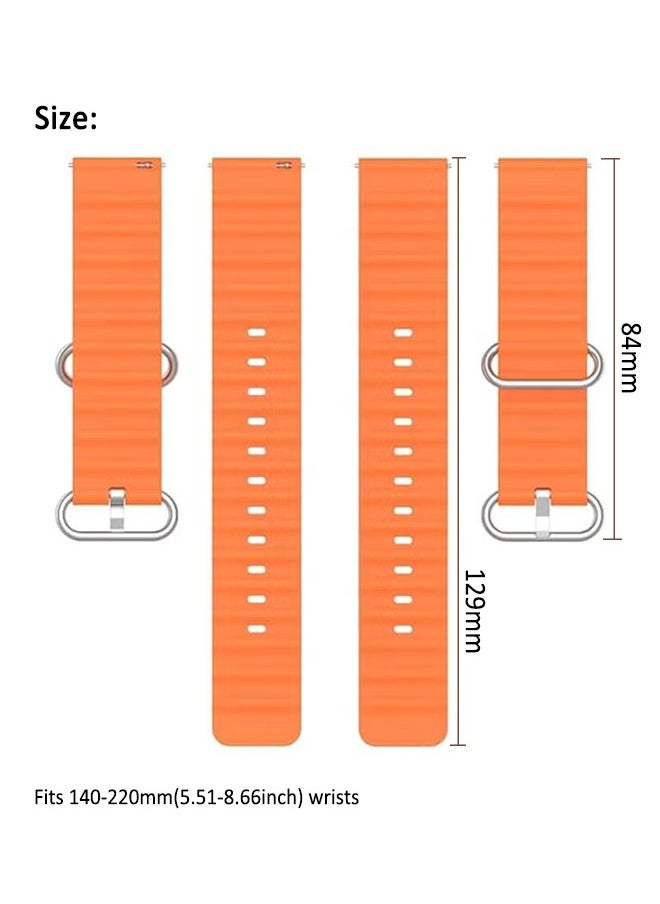 X-level 22MM Band Compatible with HUAWEI Watch GT3(46mm)/WATCH 3/3 Pro/GT2 Pro Replacement Silicone Waterproof Straps,also fit for Samsung Gear S3 Frontier & S3 Classic/Galaxy Watch 46mm/Galaxy Watch 3(45mm)  - Image 2