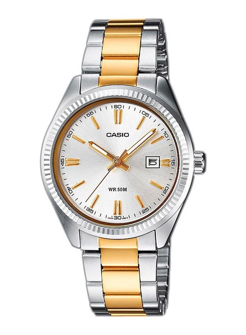 Casio Women's Quartz Analog Watch with Stainless Steel Strap - Image 1