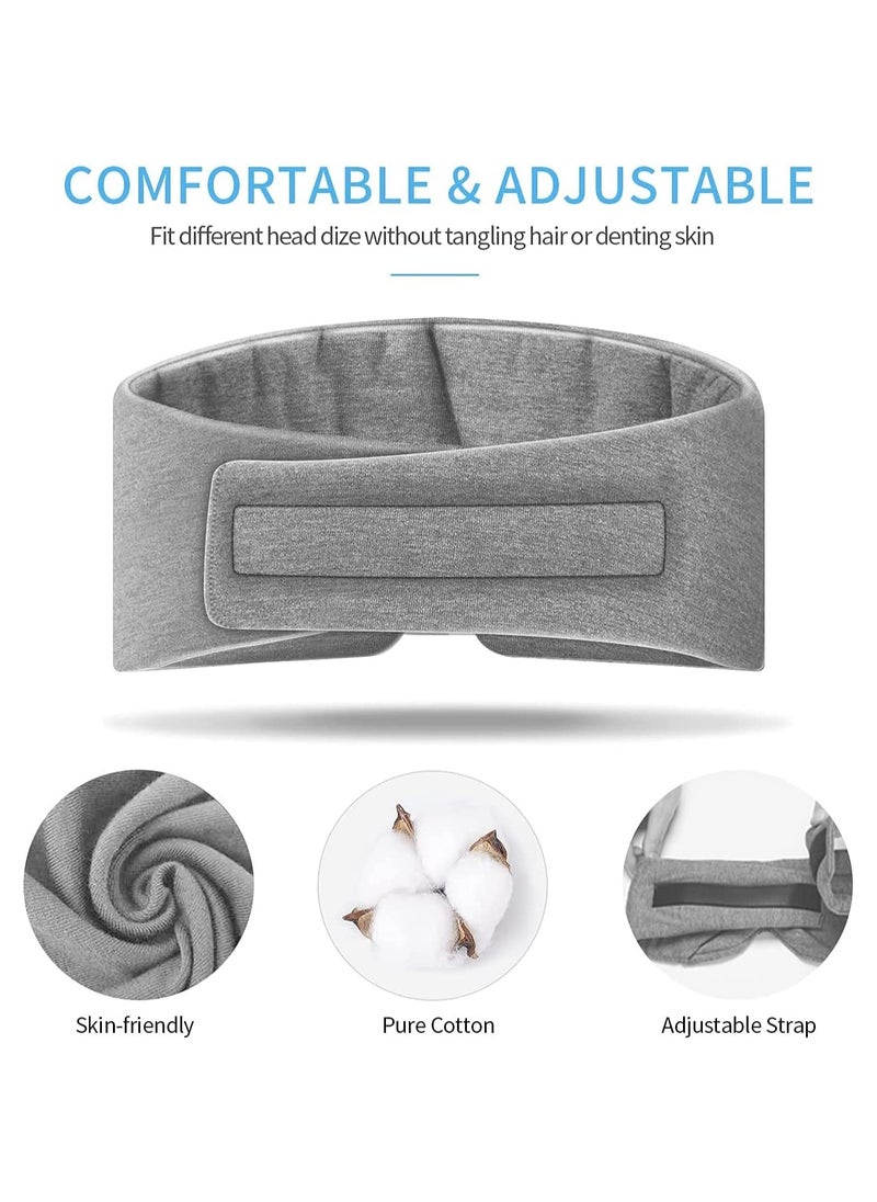 ORiTi Cotton Sleep Mask Blackout,Comfortable & Breathable Eye Mask for Sleeping Adjustable Blinder Blindfold Airplane with Travel Pouch, Night Companion Eyeshade for Women Men Kid  - Image 5