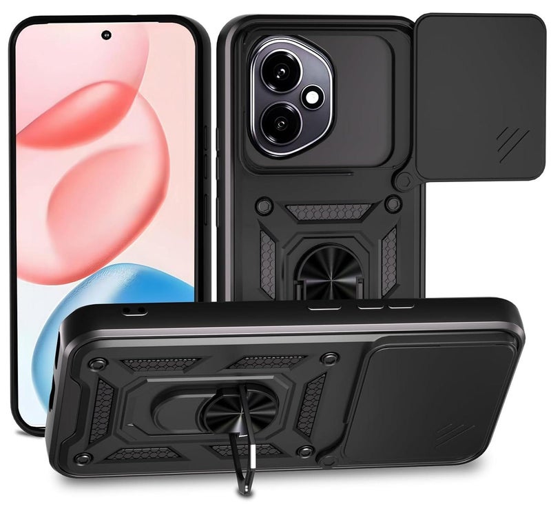 Honor 400 cover Generic Shield Full Protection Case With Metal Ring &Slide Camera Cover For honor 400 case