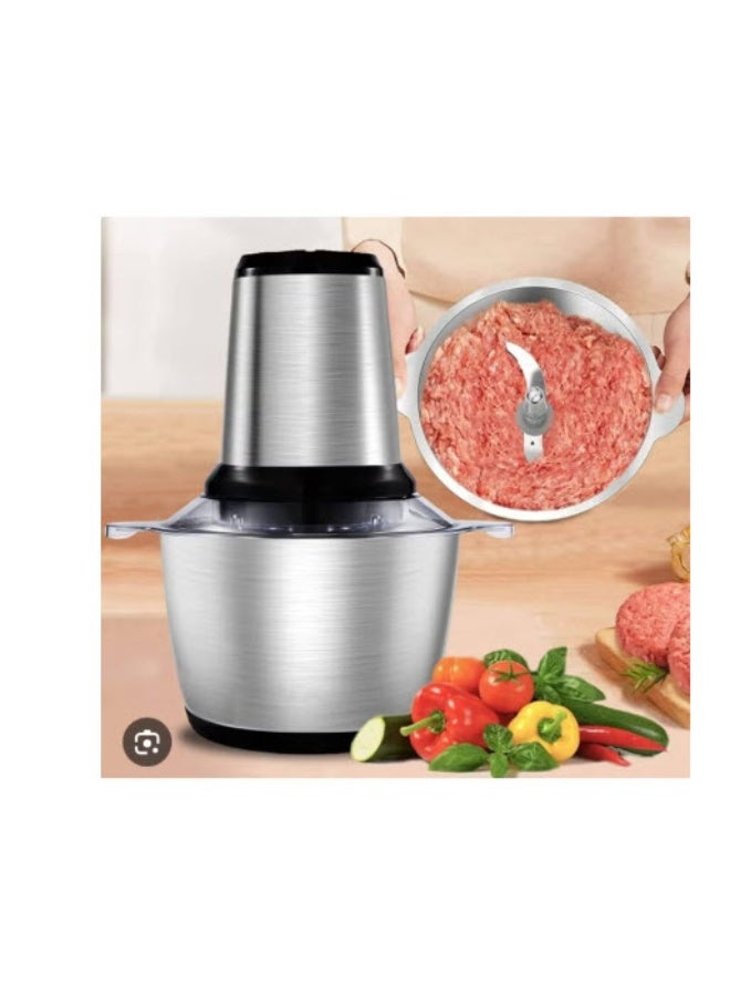 مايست فرامة كهربائية 200 واط متعددة الاستخدامات بسعة 2 لتر – شفرات ستانلس ستيل حادة، وعاء مقاوم للصدأ، مثالية للحوم والخضروات والمكسرات والبصل - Image 2