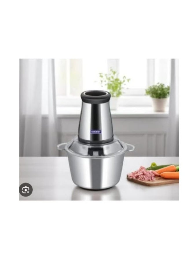 مايست فرامة كهربائية 200 واط متعددة الاستخدامات بسعة 2 لتر – شفرات ستانلس ستيل حادة، وعاء مقاوم للصدأ، مثالية للحوم والخضروات والمكسرات والبصل - Image 3