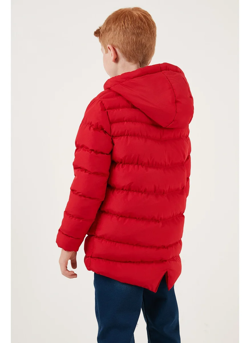 Lela Zippered Pocket Hooded Puffer Coat Boys' Coat 6492324