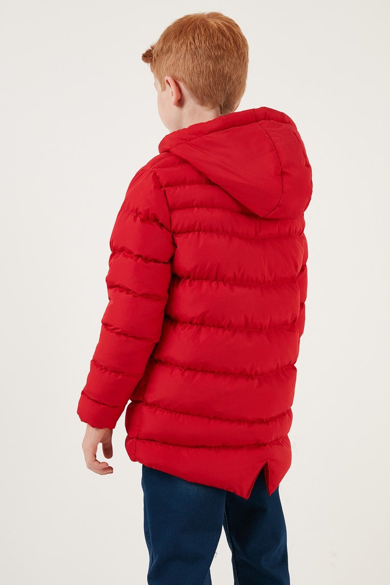 Lela Zippered Pocket Hooded Puffer Coat Boys' Coat 6492324  - Image 5