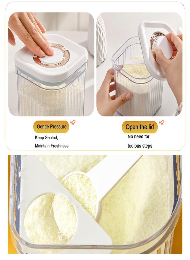 Louenth Formula Container - 1200ml Pop Top Milk Powder Container, BPA-Free Airtight Formula Dispenser with Scoop and Scraper - Image 3