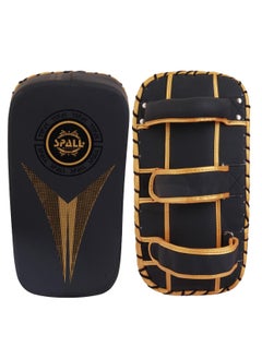 Spall Kicking Strike Shield - Curved Pad Boxing Punching Training Mitts Arm Focus Target for Martial Arts Taekwondo Karate Muay Thai UFC MMA Sanda Drill PU Leather  - Image 1
