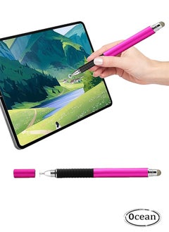 Ocean Stylus Pens For Touch Screens, 2 in 1 Universal Disc Stylus Pens For iPhone, iPad And All Capacitive Cell Phones, Tablets, Laptops Bundle Pink  - Image 1