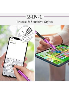 Ocean Stylus Pens For Touch Screens, 2 in 1 Universal Disc Stylus Pens For iPhone, iPad And All Capacitive Cell Phones, Tablets, Laptops Bundle Pink  - Image 3