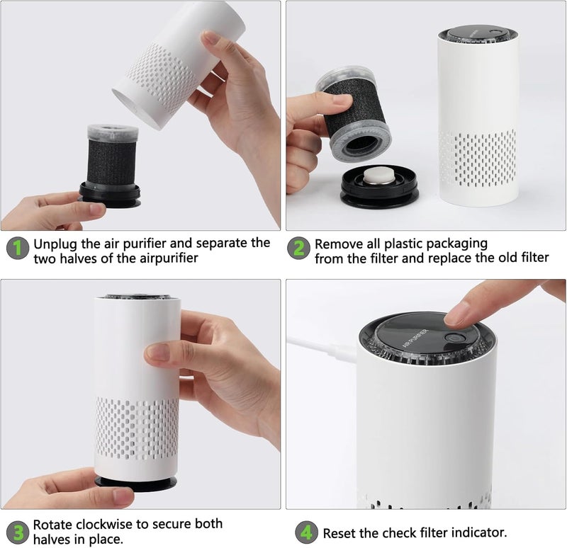 FYY Air Purifier H13 HEPA Activated Carbon Filter for JHQ-T4, Removes Dust, PM2.5 and Odors, Replacement Filter for JHQ-T4 Air Purifier - Image 4