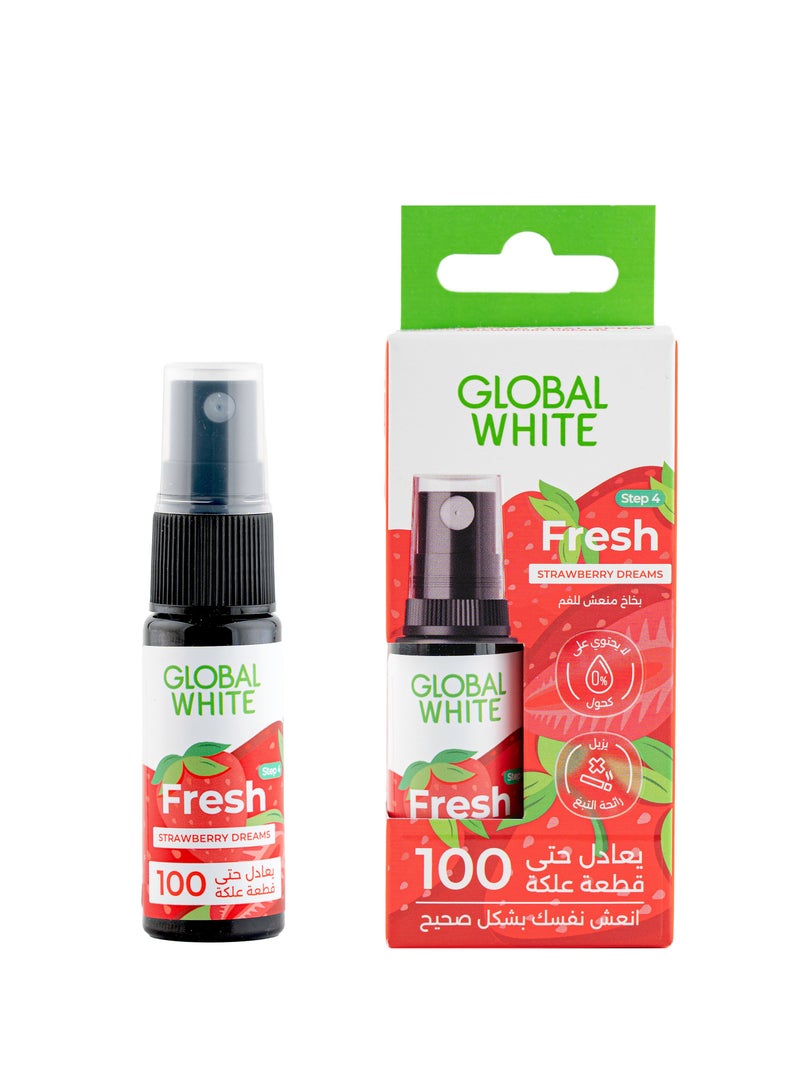 Global white Fresh Strawberry Flavor Mouth Spray - Image 1