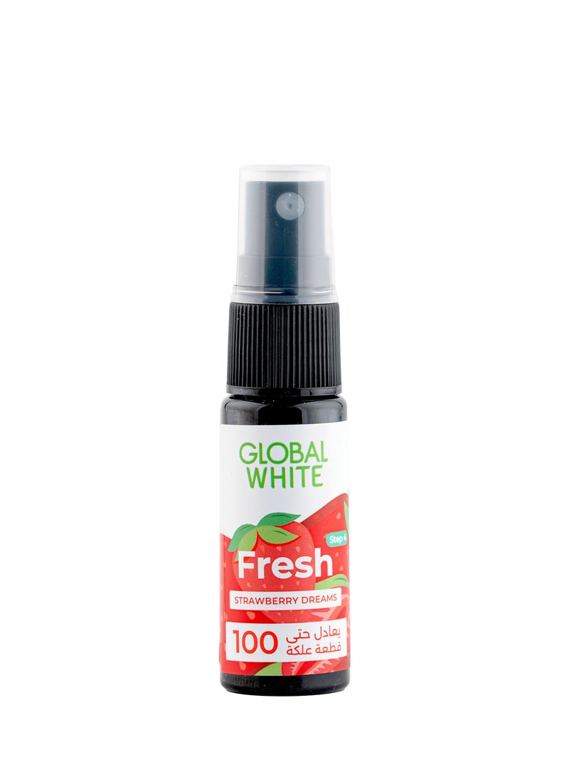 Global white Fresh Strawberry Flavor Mouth Spray - Image 2