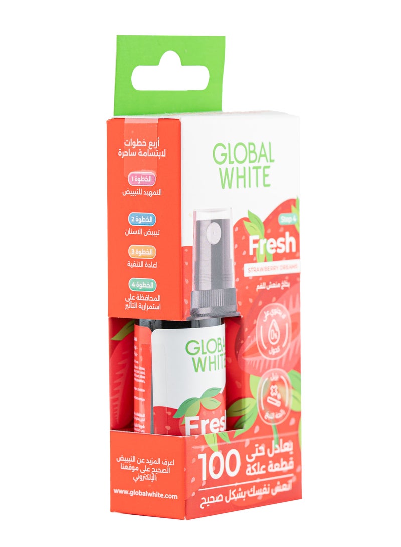 Global white Fresh Strawberry Flavor Mouth Spray - Image 3