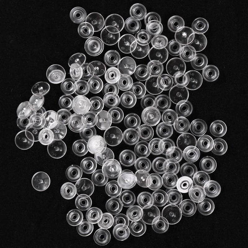 klarako T3 Clear Transparent Snaps Fasteners Plastic Buttons 50 Sets - Image 2