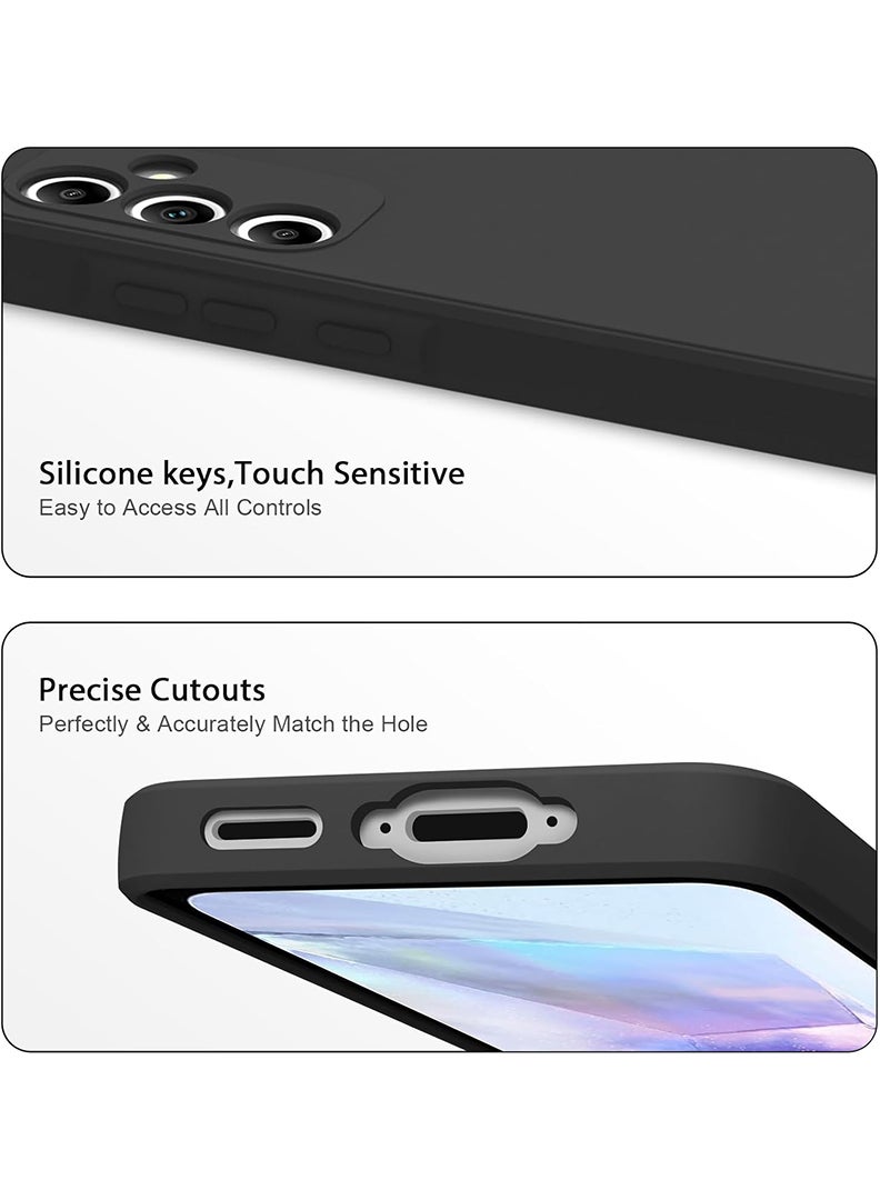 Case Up Compatible with A35 6.6 Inch Case, Premium Matte PC [Soft Anti-Scratch] Shockproof Protective Slim Phone Cover for A35 2024, Black - Image 3