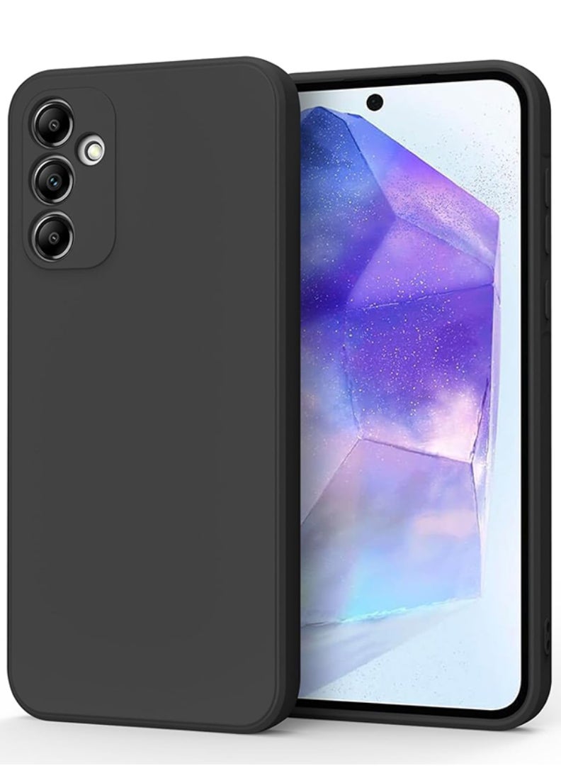 Case Up Compatible with A35 6.6 Inch Case, Premium Matte PC [Soft Anti-Scratch] Shockproof Protective Slim Phone Cover for A35 2024, Black - Image 1