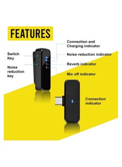 DMG TECH Wireless Lavalier Microphone, Dual Wireless Lavalier Microphone for iPhone iPad Android, 2-in-1 Plug-Play Mic, Auto-Sync, Noise Cancellation, Wireless Microphone for Record Interview, Vlogs  - Image 3