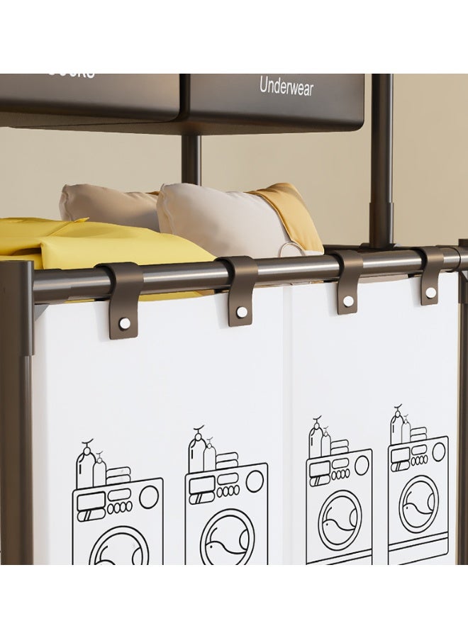 MIXDE Dirtyclothes storage basket dirty clothes basket household clothing storage bucket basket high-value laundry basket large laundry basket suitable for bedroom dormitory family - Image 3
