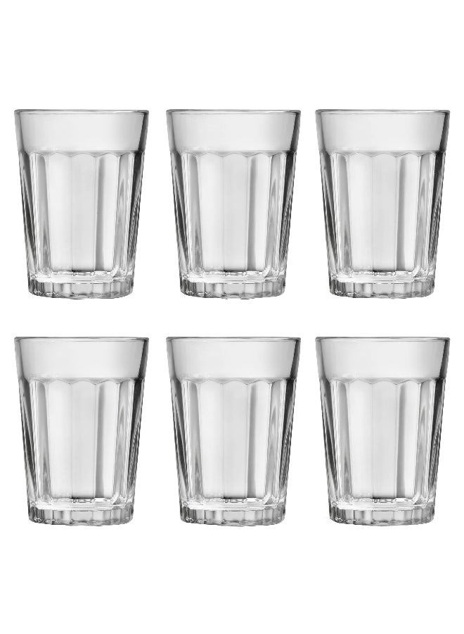 LIBBEY 6-Piece Elegant Design High Quality Royal Leerdam Astro Rocks Glass Set Clear 250 ml 829525 - Image 1