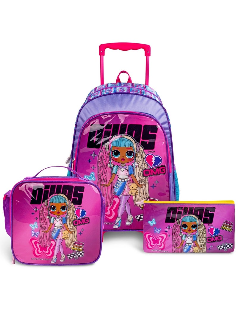 ام جي اي حقيبة مدرسية بعجلات -  بوصة للأطفال  في - Image 1