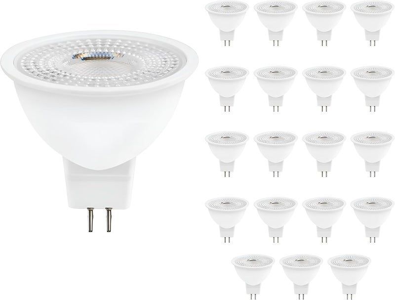 مصابيح سبوت لايت LED MR16، قاعدة GU5.3، 8 واط 800 لومن، زاوية شعاع 38°، عبوة من 20 - Image 1