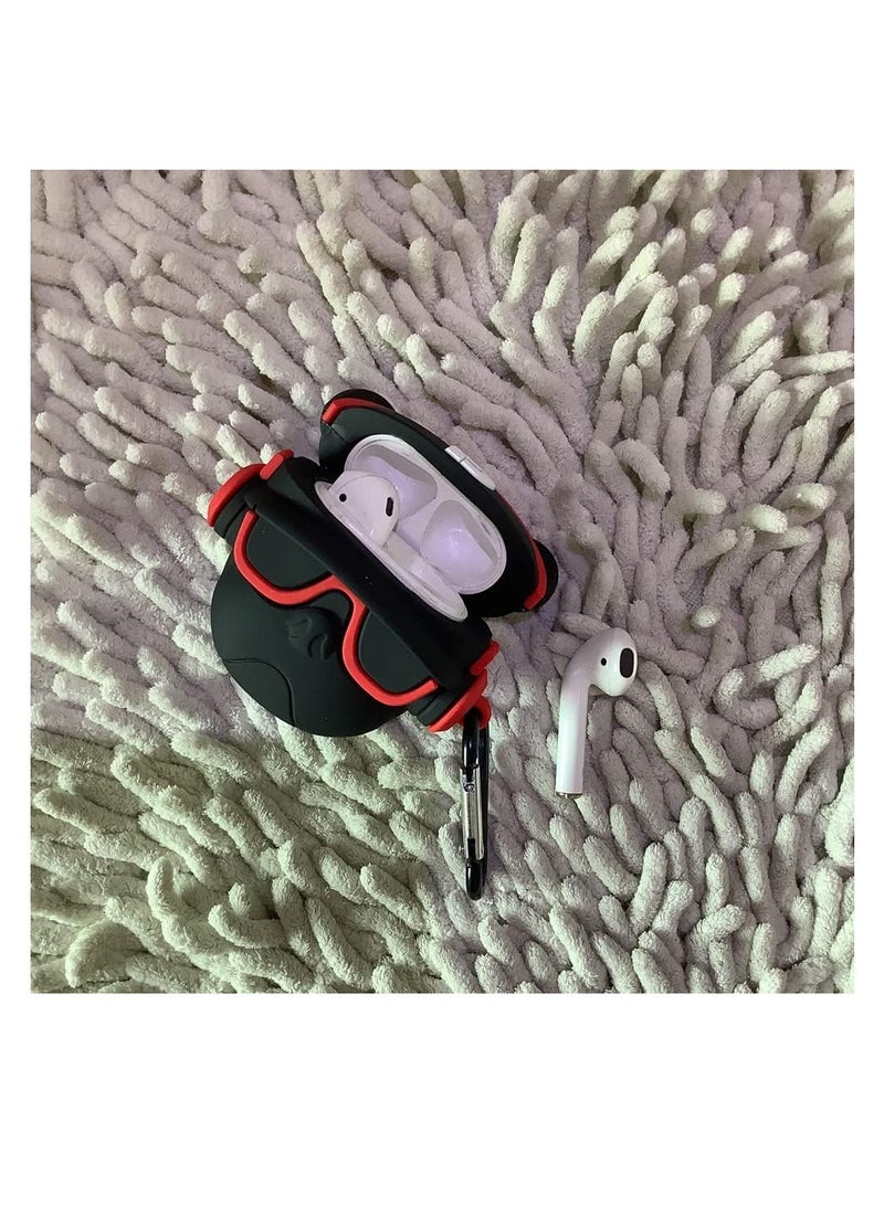 AirPods 4 Case Silicone Anime, Funny Cute 3D Cartoon Soft Protective Case and Skin Case Cover with Carabiner,Shockproof Bulldog - Image 2