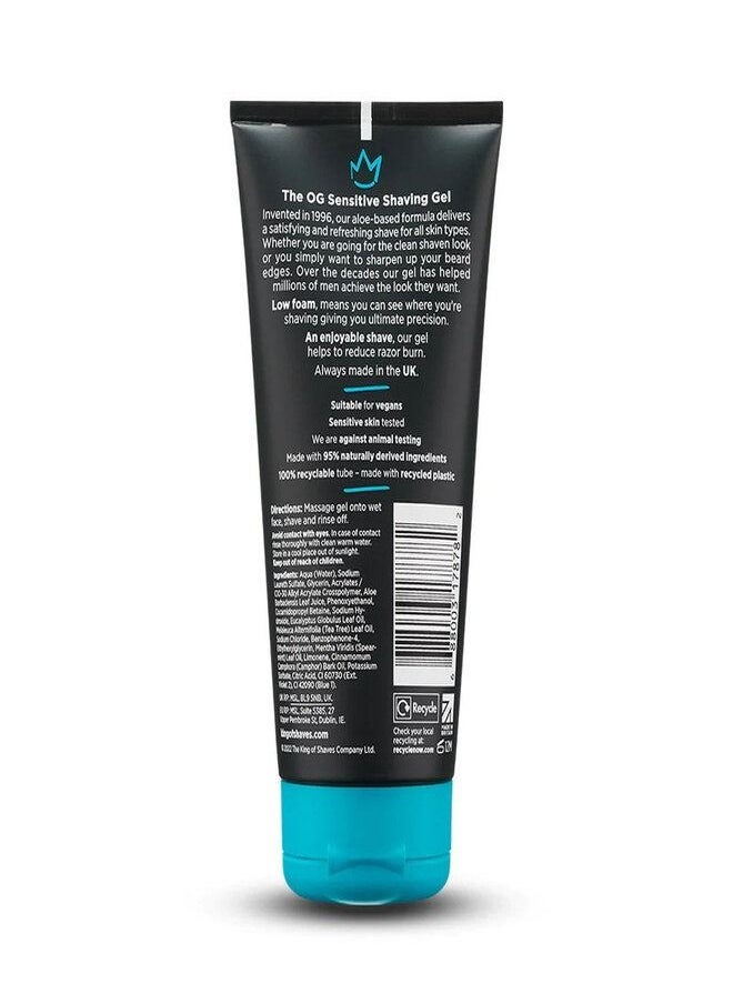 King of shaves - King Of Shaves Sensitive Shave Gel 175ml - Image 1