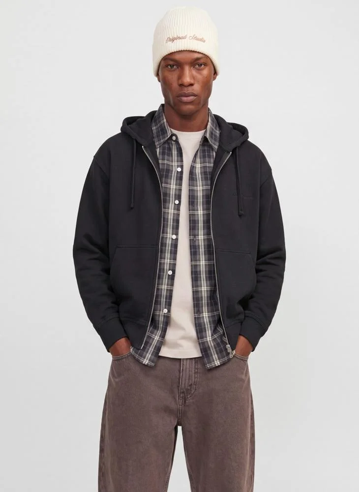 JACK & JONES Casual Zip Through Hoodie
