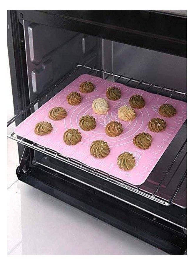 HEYOL Silicone Fondant Rolling, Dough Making, Roti Making, Silicon Backing Mat, Stretchable Chapati Mat for Kitchen (Multicolour) Pack of - 1 - Image 3