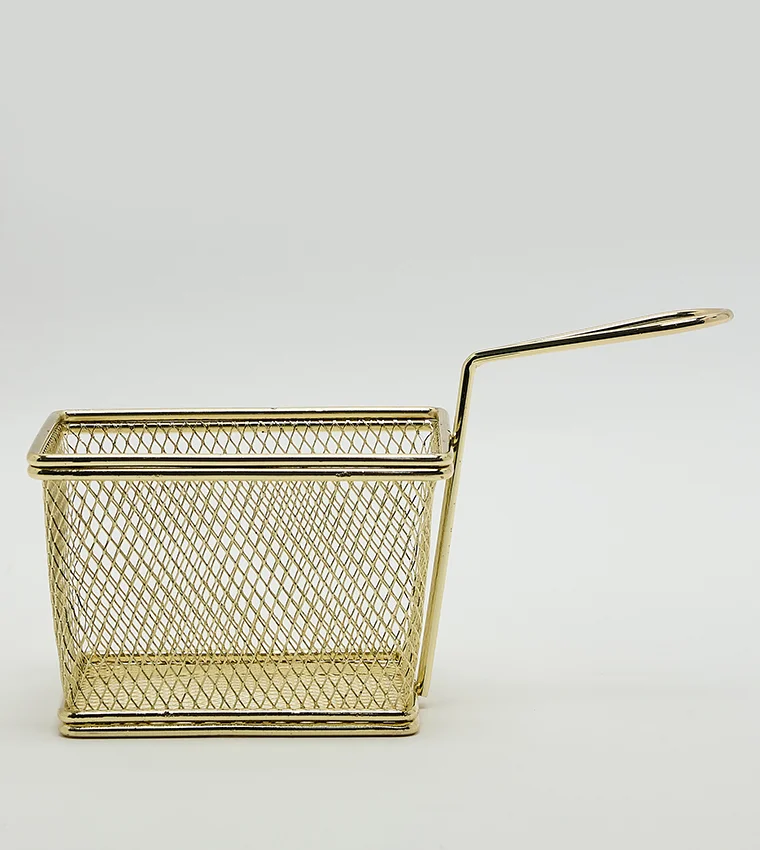 Martha stewart Fry Basket 18x11cm Gold