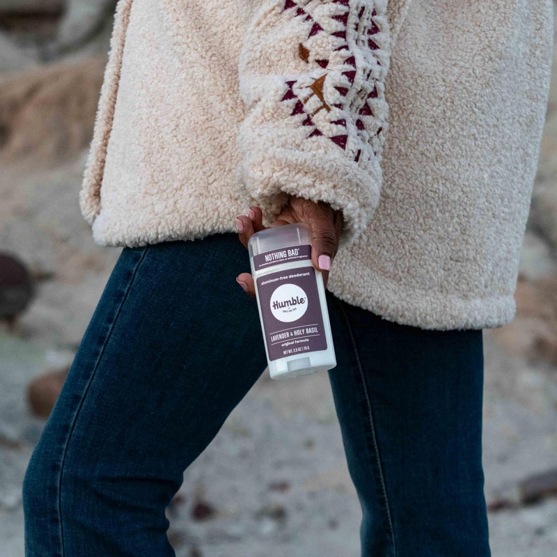 HUMBLE SIMPLE AND TRUE. HUMBLE BRANDS Original Formula Aluminum-free Deodorant. Long Lasting Odor Control with Baking Soda and Essential Oils, Lavender and Holy Basil, Pack of 1 - Image 4