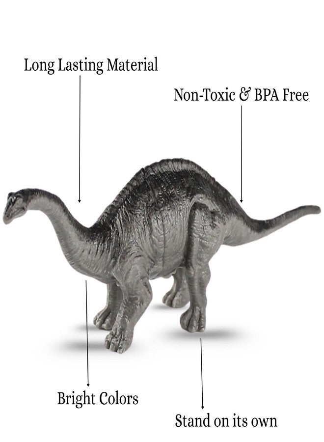 MALLEXO Realistic Colorful 6 PCs Dinosaur Animals Toys for Kids 3+ | Attractive Prehistoric Animal Action Figures Janwar Toy for Boys and Girls Birthday Gift for Children Educational & Decoration Item - Image 3