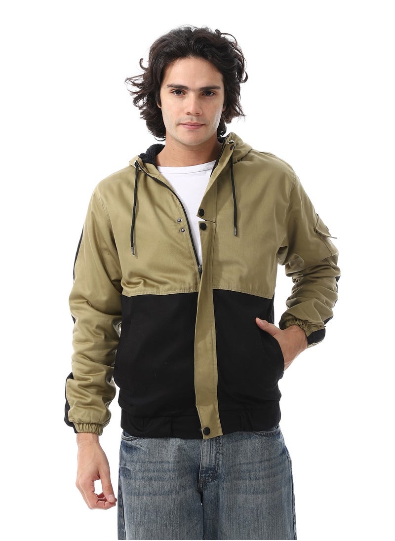 Caesar - Mens Jabardine Lining Jacket With Zipper - Image 1