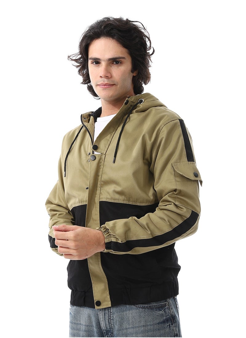 Caesar - Mens Jabardine Lining Jacket With Zipper - Image 1