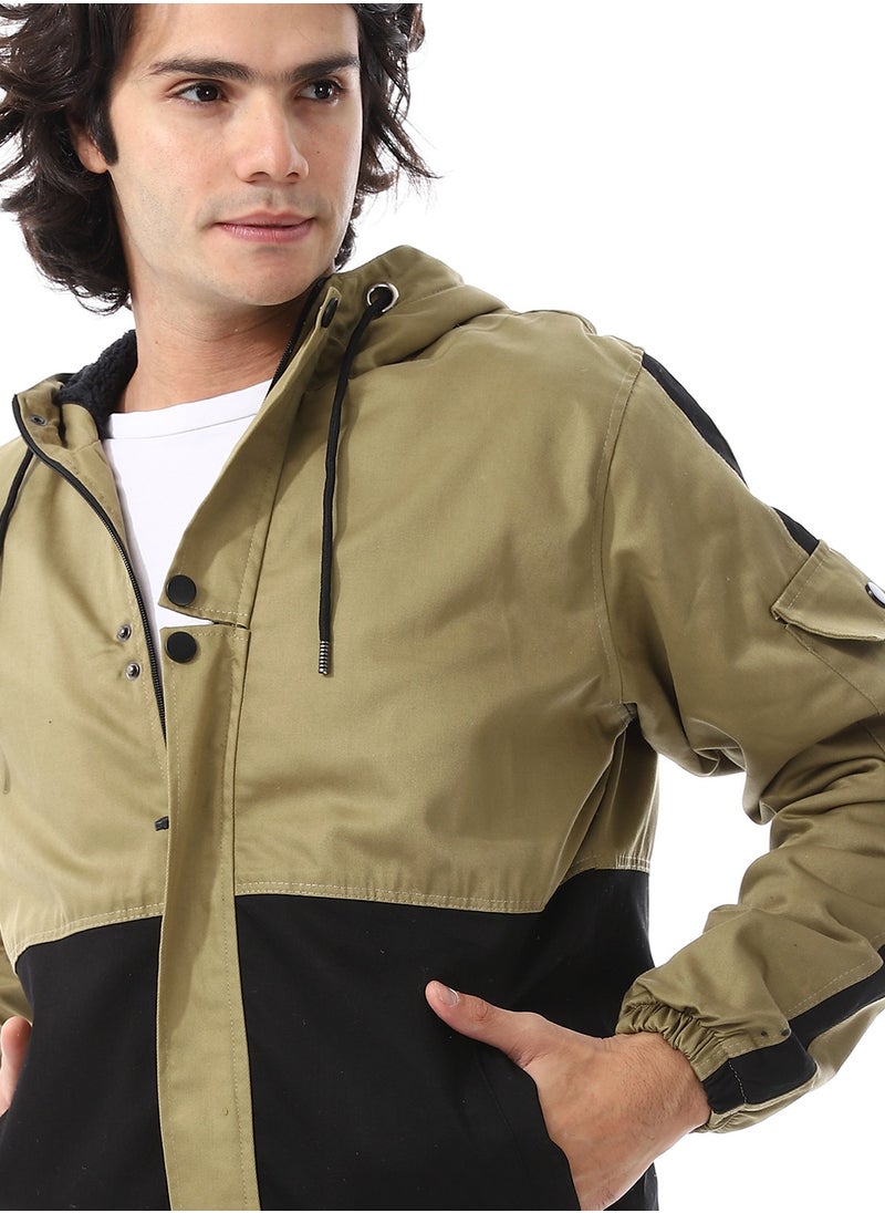 Caesar - Mens Jabardine Lining Jacket With Zipper - Image 1