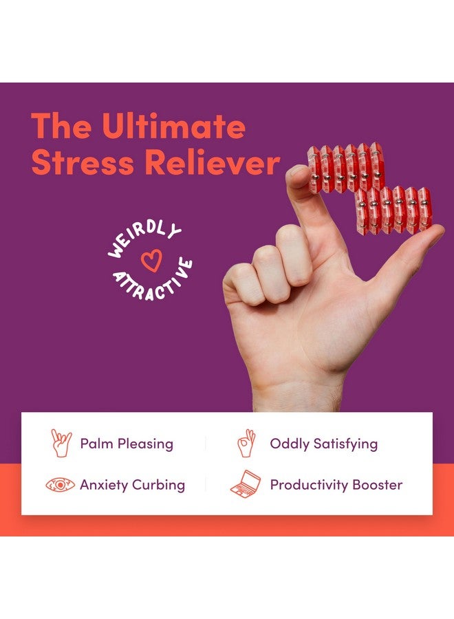 Speks Geode Magnetic Fidget Toy | Sensory Desk Toy for Adults & Teens 14+ | Stress Relief Gift, Easter Basket Stuffer | Sphere, Lava - Image 3