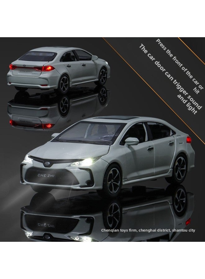 Car To 1:32 Corolla Model Corolla Alloy Three-compartment Car Simulation Car With Base Car Decoration Toy Car-Color:Black 1:32 Corolla Corolla-Box-With Base - Image 3