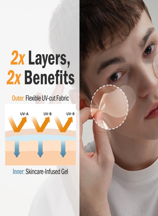 DASHU Daily Sunshield Golf Patch 10 pairs (2 Bundle Pack) Korean Skin Care Easy Peel Off Cooling Gel Patches | Age Defying Sun Shield Peptide Patch - Image 4