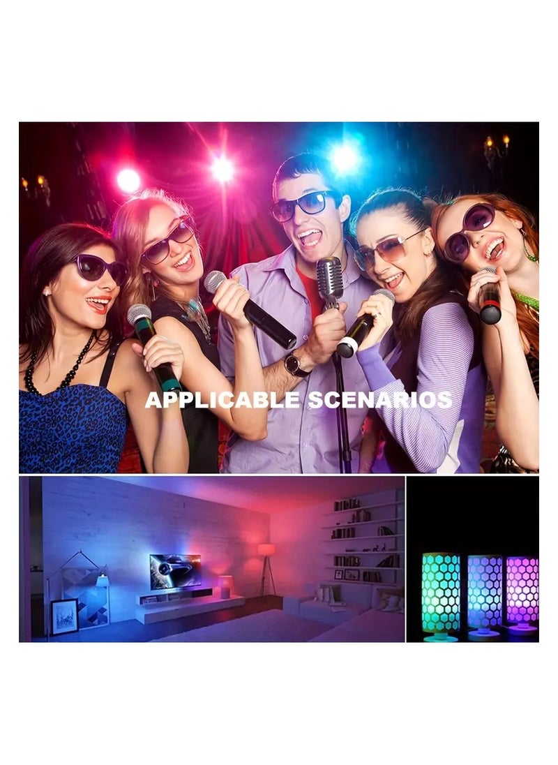 Vitacelli 1/2/4pcs Smart 16-Color Household Light Bulb With Remote Control, E27 220V 10W RGB LED Bulb, 16-Color Options, Colorful Dimmable Floodlight Bulb Suitable For Home Decoration, Atmosphere Gathering, Bedroom, And Home Use  - Image 5