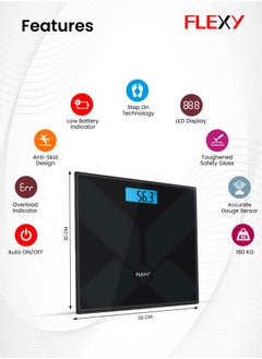 Flexy Flexy Digital Bath Room Weighing Scale 180KG Capacity  - Image 2