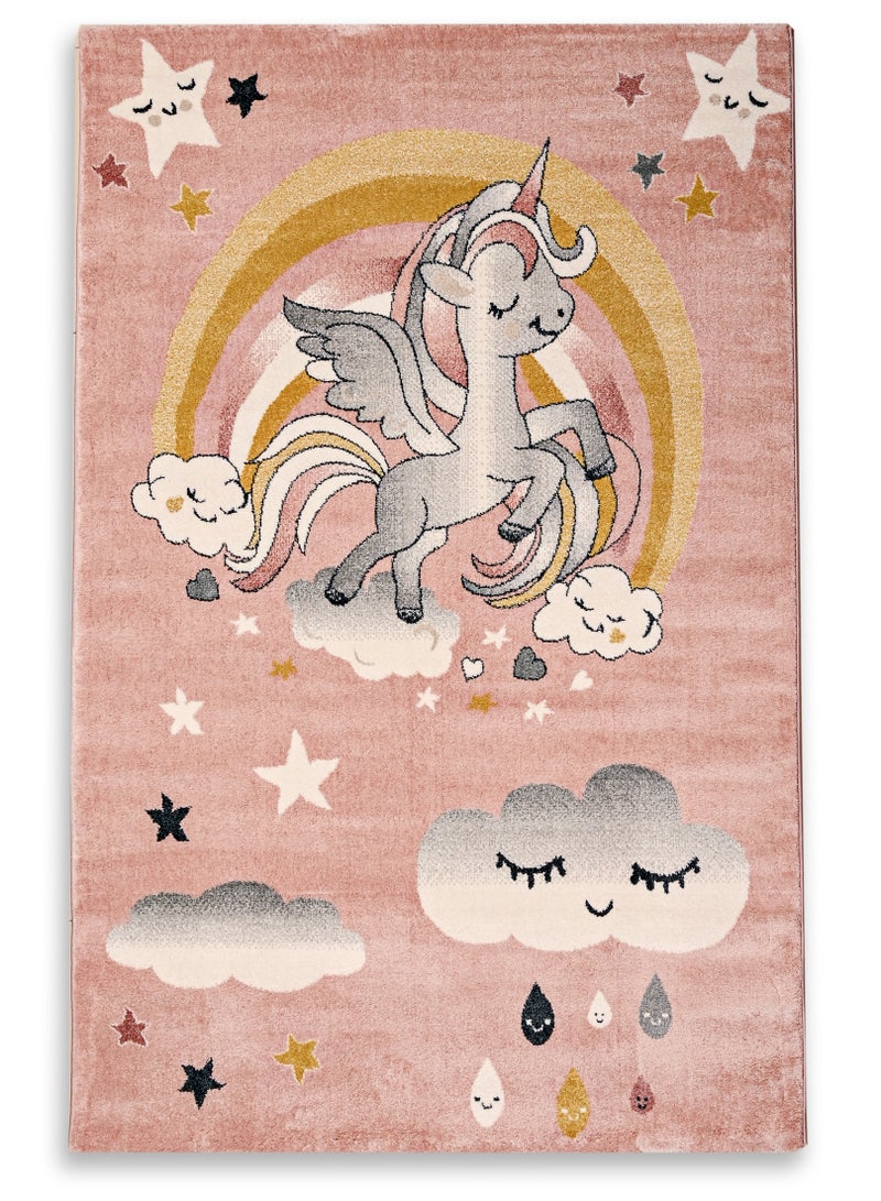 MILANO B9763A L. PINK / WHITE 120X180 Kids Rug - Image 2