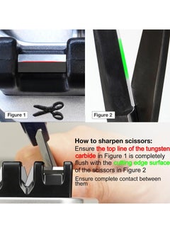General 191H Pocket Kitchen Chef Knife and Scissors Sharpener for Straight and Serrated Knives, 3-Stage Knife Sharpening Tool Helps Repair and Restore Blades  - Image 4