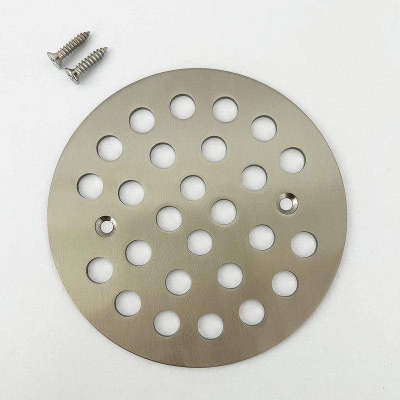 DEOKXZ 4-1/4 Inch Screw-in Round Shower Drain Cover Replacement Floor Filter, with Screws (Matt Black) - Image 4